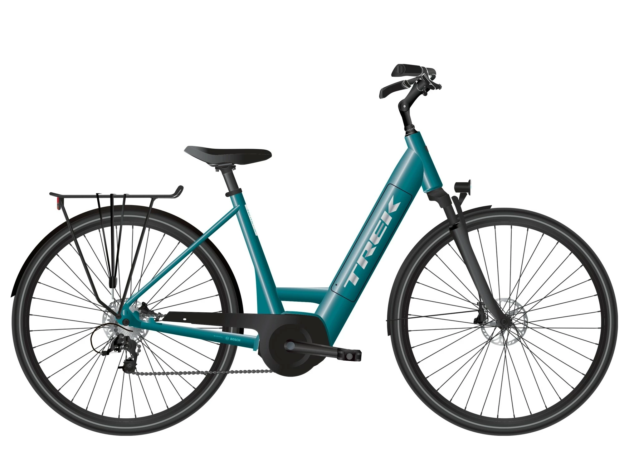 VTC électrique TREK Verve+ 3 Lowstep Teal 400Wh 3 VTC électrique TREK Verve+ 3 Lowstep Teal 400Wh