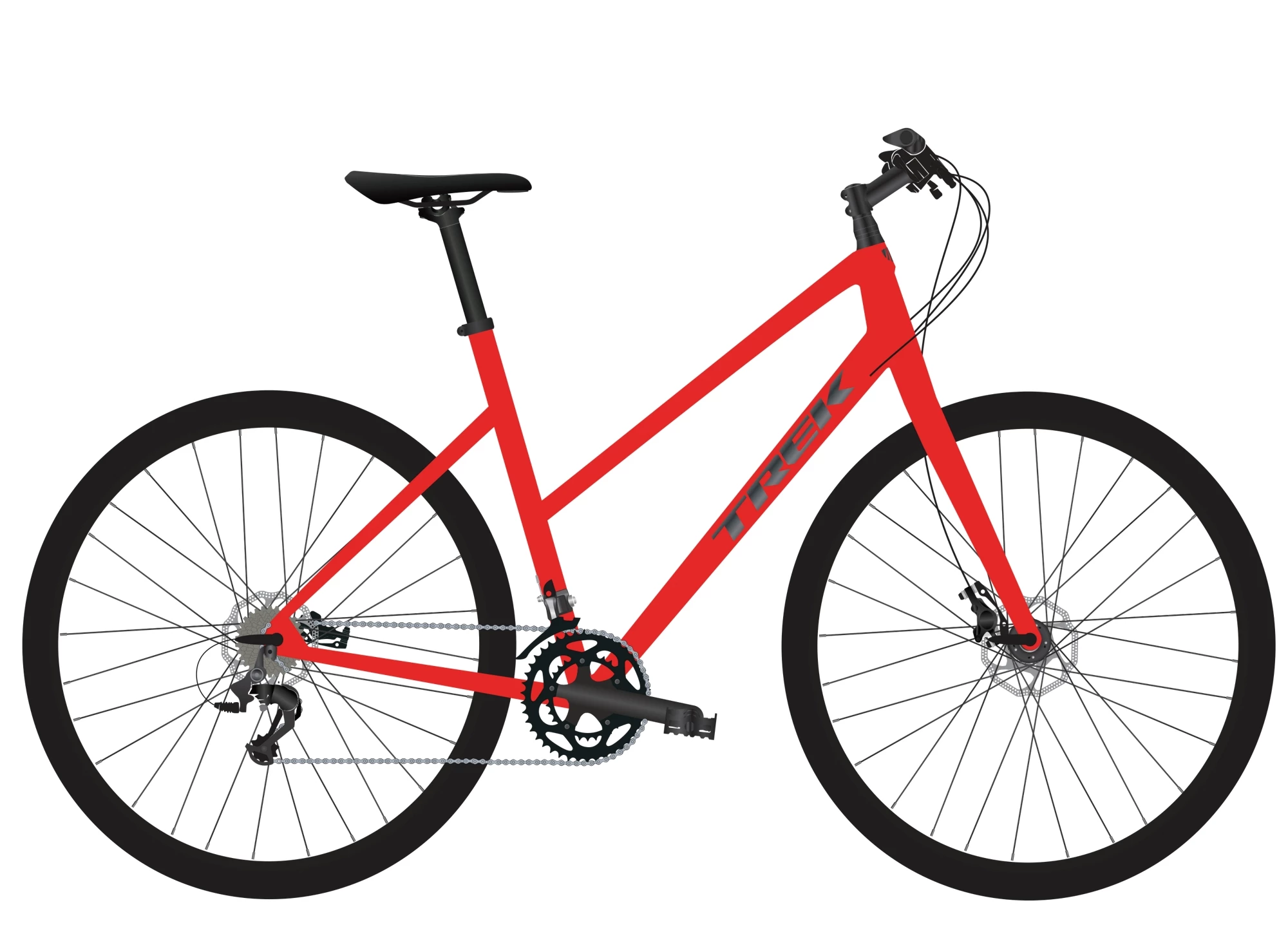 VTC TREK FX 2 Disc Equipped Stagger Satin Viper Red 3 VTC TREK FX 2 Disc Equipped Stagger Satin Viper Red