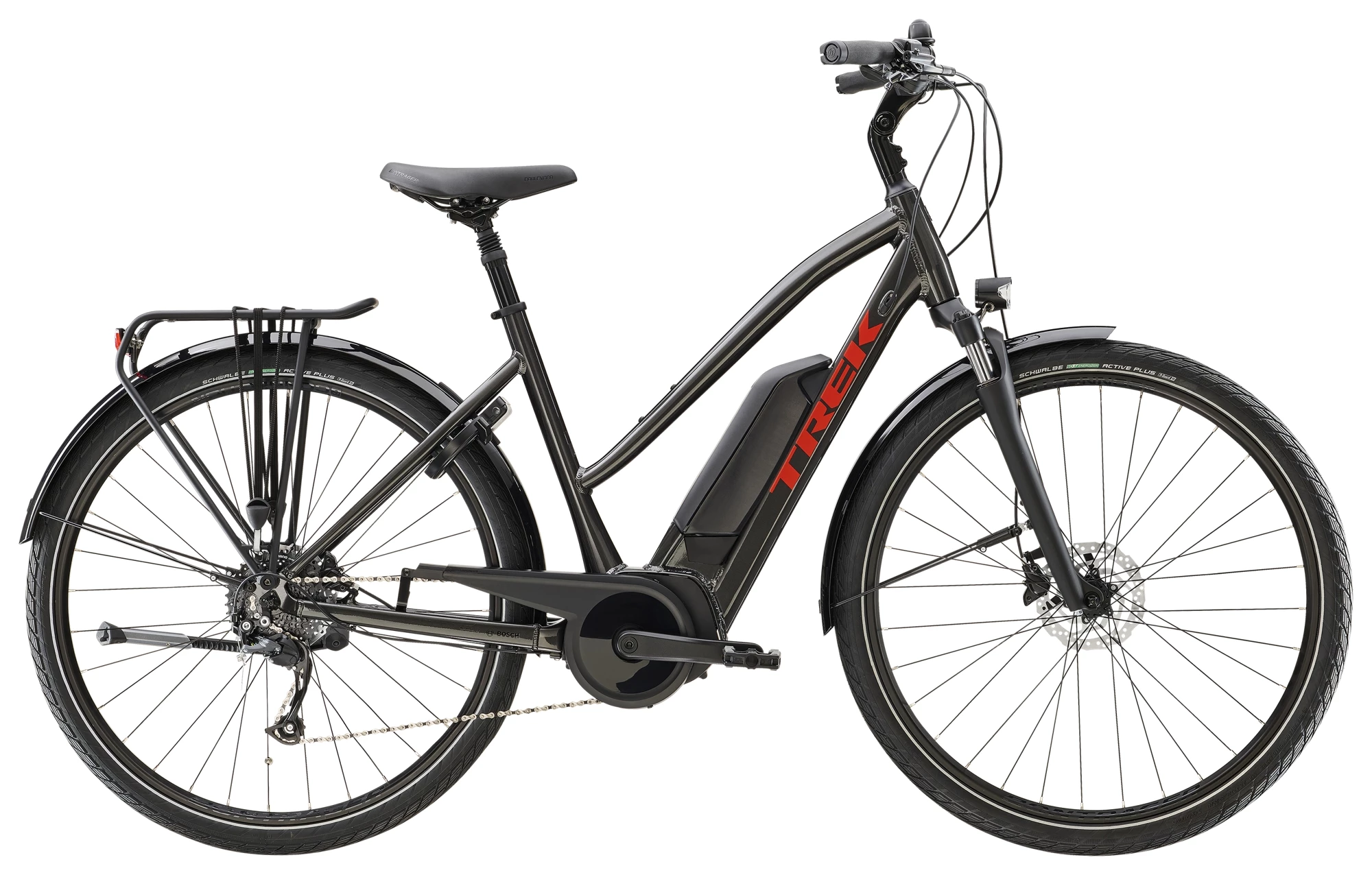 VTC électrique TREK Verve+ 2 Stagger Dnister Black 300wh 3 VTC électrique TREK Verve+ 2 Stagger Dnister Black 300wh