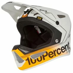 100% Enfant Casque VTT Downhill Status Carby Silver