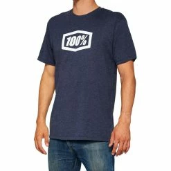 100% T-Shirt Icon Navy Heather