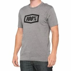 100% T-Shirt Icon Heather Gray