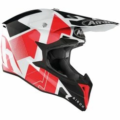 Airoh Casque MX Wraap Raze - Red Gloss