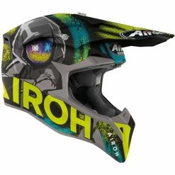 Airoh Casque MX Wraap Alien - Yellow Matt