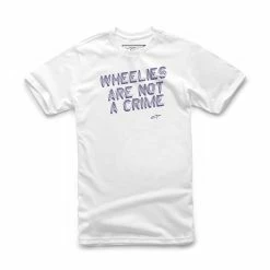 Alpinestars T-Shirt Wheelie Blanc