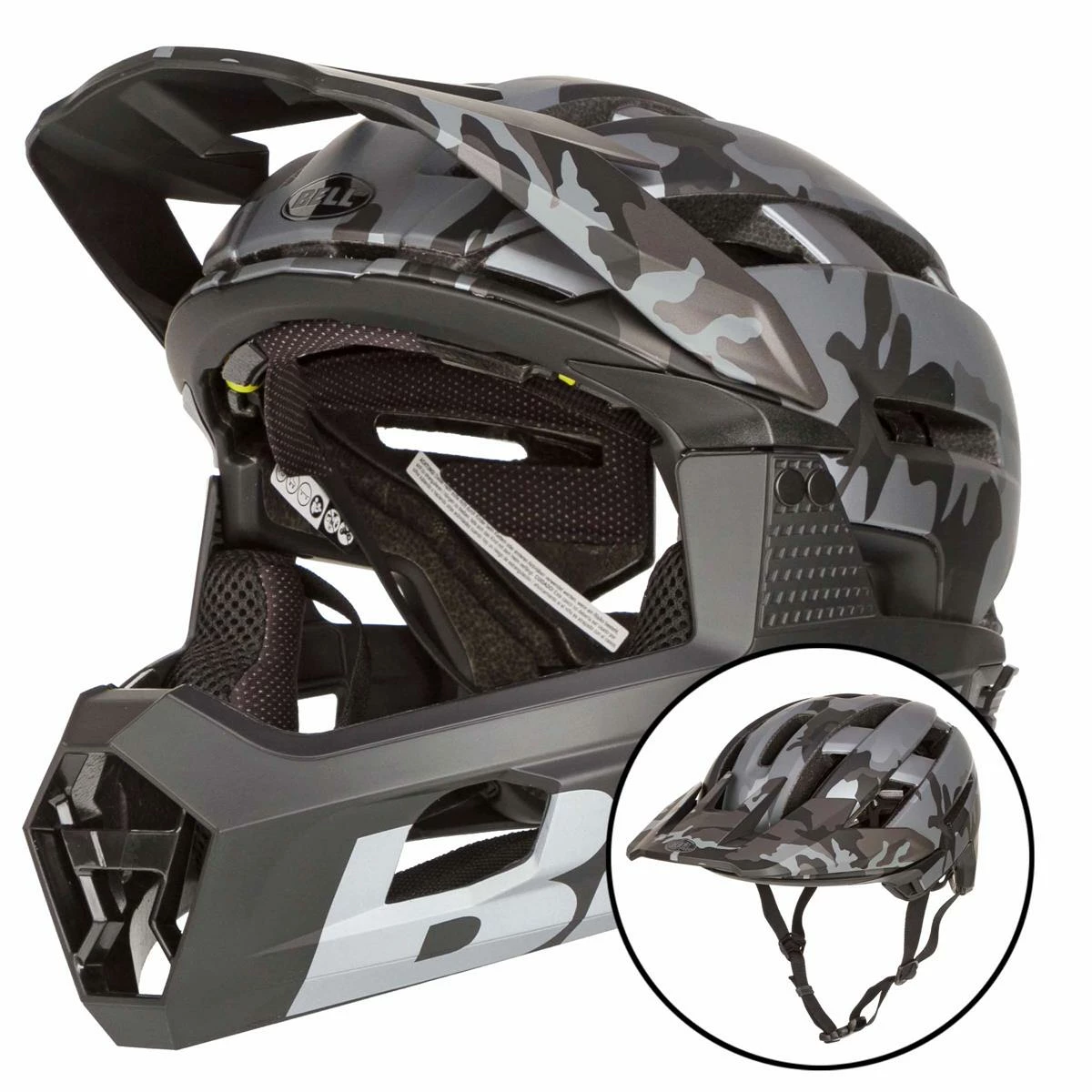 Bell Casque VTT Enduro Super Air R Spherical Matt Gloss - Noir/Camo 3 Bell Casque VTT Enduro Super Air R Spherical Matt Gloss - Noir/Camo