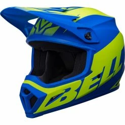 Bell Casque MX MX-9 Mips Disrupt - Matte - Classic Blue/Hi-Viz/Yellow