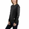 Carhartt Femme Pull Clarksburg Noir