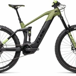 Velo VTT Electrique Cube Stereo 160 HPC 27.5 SL Bosch 625Wh Olive Noir 2021