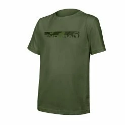 Endura Enfant T-Shirt One Clan Organic Camo Vert Olive