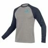 Endura T-Shirt Manches Longues One Clan Raglan Ink Blue -VTT marches endura langarmshirt long sleeve one clan raglan 1 2
