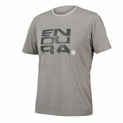 Endura T-Shirt One Clan Organic Stacked Gris