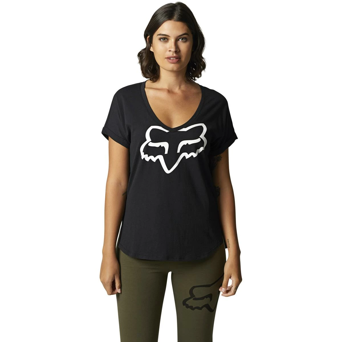 Fox Femme T-Shirt Boundary Noir 3 Fox Femme T-Shirt Boundary Noir