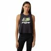 Fox Femme Débardeur Morphic Crop Noir -VTT marches fox girls tank top morphic crop 1