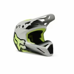 Fox Enfant Casque MX V1 Toxsyk Acier Gris