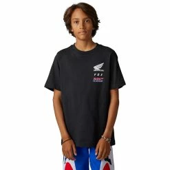 Fox Enfant T-Shirt Honda Noir