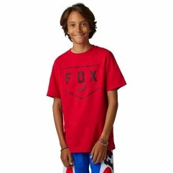 Fox Enfant T-Shirt Shield Rouge Flamme