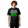 Fox T-Shirt Kawasaki Noir -VTT marches fox t shirt kawasaki 1