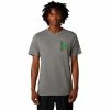 Fox T-Shirt Kawasaki II Gris Graphite -VTT marches fox t shirt kawasaki ii 1 1