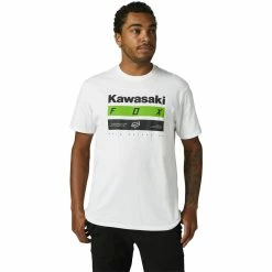Fox T-Shirt Kawi Premium Stripes - Optic White