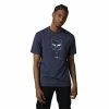 Fox T-Shirt Nuklr Heather Deep Cobalt 1 Fox T-Shirt Nuklr Heather Deep Cobalt -VTT marches fox t shirt nuklr 1 1