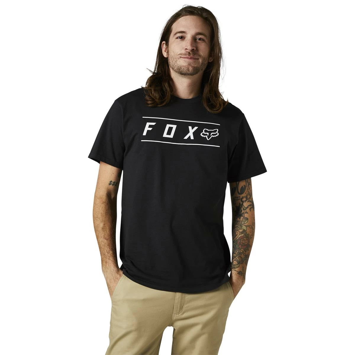 Fox T-Shirt Pinnacle Noir/Blanc 3 Fox T-Shirt Pinnacle Noir/Blanc