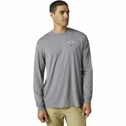 Fox Tech T-Shirt Manches Longues At Bay Gris Graphite