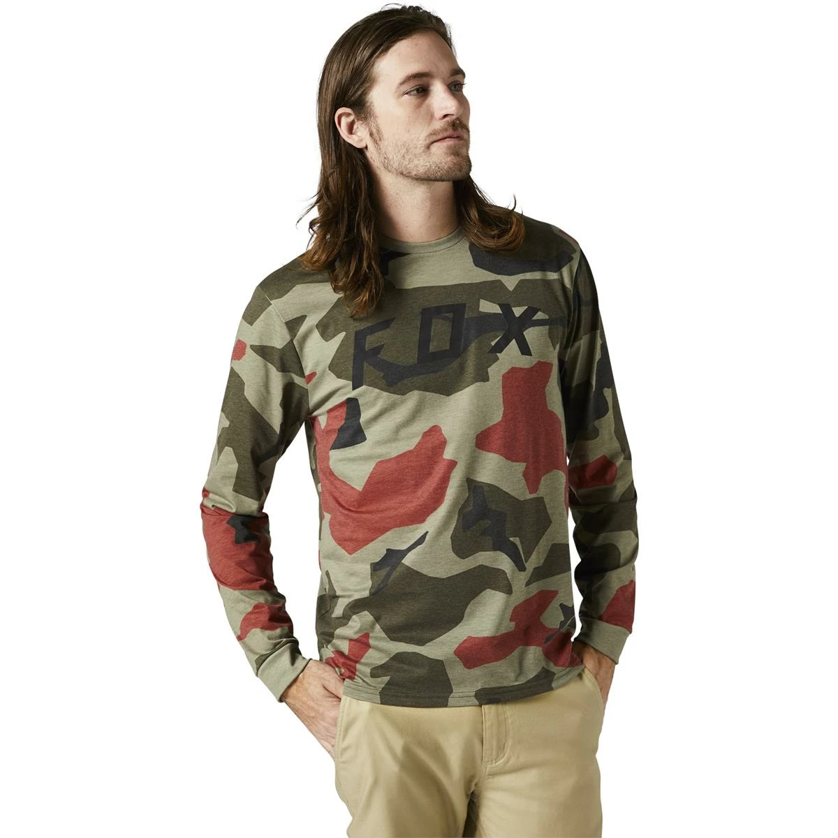 Fox Tech T-Shirt Manches Longues BNKR Vert Camo 3 Fox Tech T-Shirt Manches Longues BNKR Vert Camo