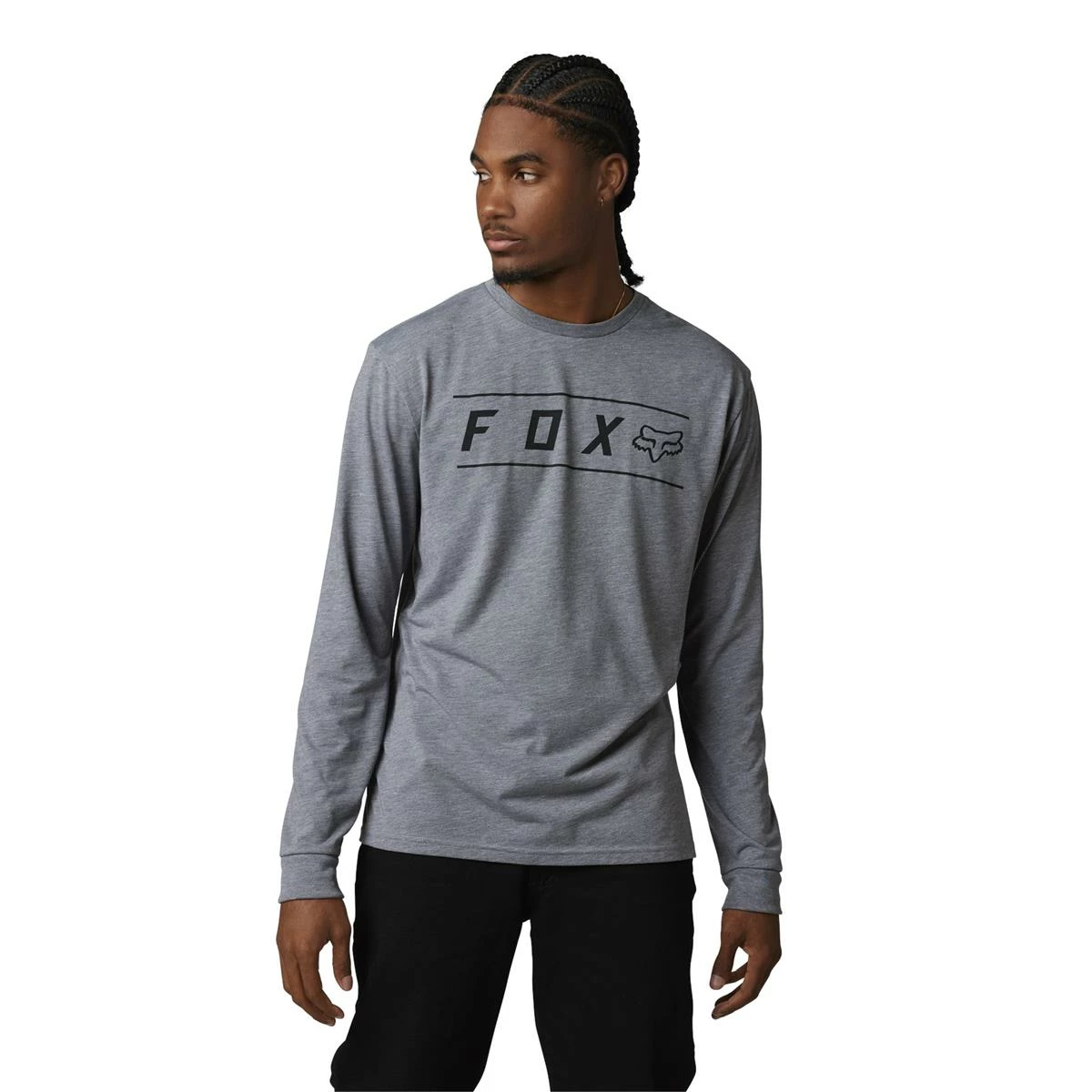 Fox Tech T-Shirt Manches Longues Pinnacle Gris Graphite 3 Fox Tech T-Shirt Manches Longues Pinnacle Gris Graphite