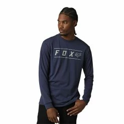 Fox Tech T-Shirt Manches Longues Pinnacle Heather Deep Cobalt