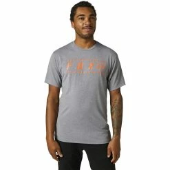 Fox T-Shirt Tech Pinnacle Gris/Orange