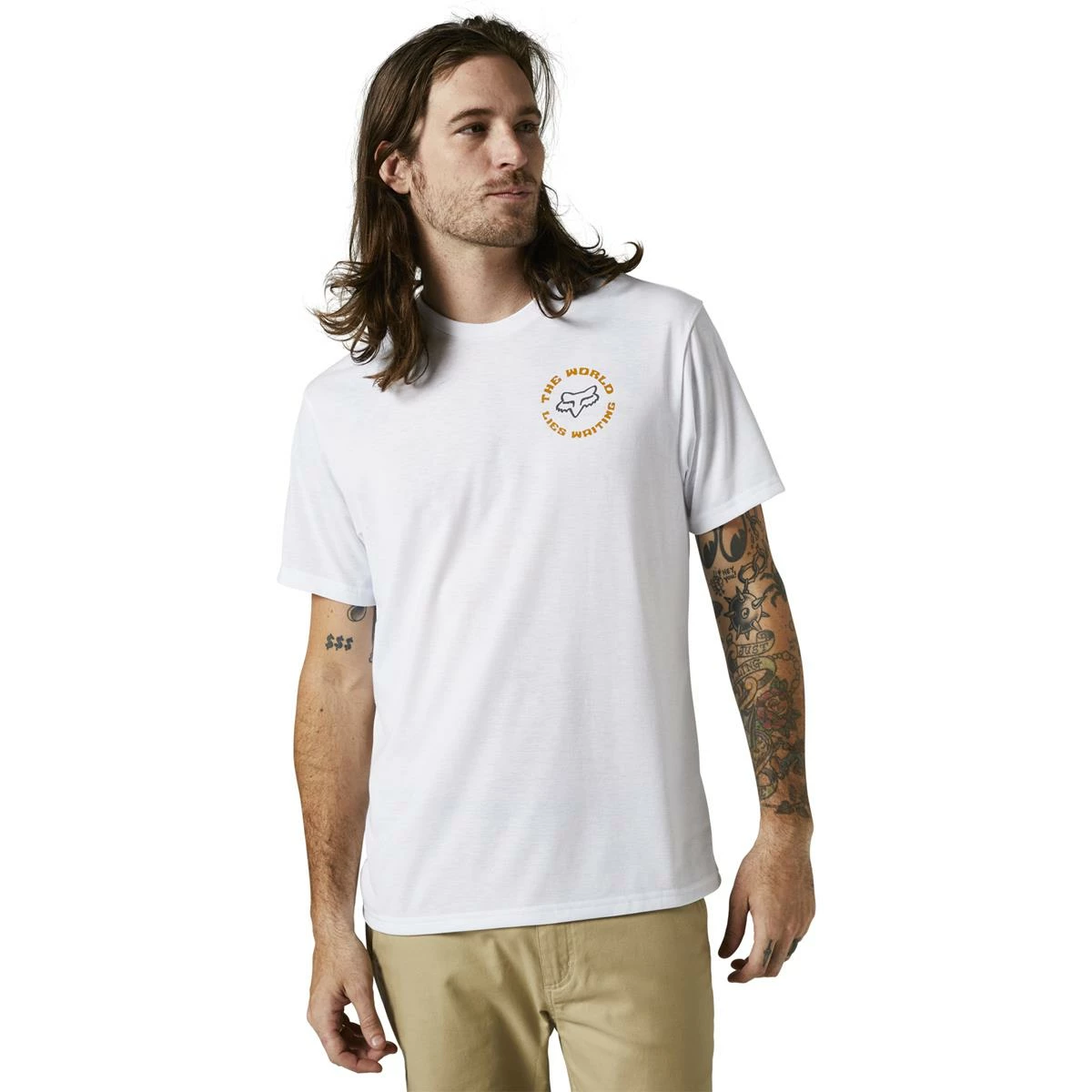 Fox T-Shirt Technique Pre Cog Optic White 2 Fox T-Shirt Technique Pre Cog Optic White