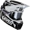 Leatt Kit Casque MX Avec Masque Moto 7.5 V23 Blanc -VTT marches leatt motocross helm kit mit brille mx helmet kit with goggles moto 7 5 v23 1