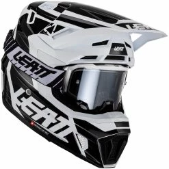 Leatt Kit Casque MX Avec Masque Moto 7.5 V23 Blanc