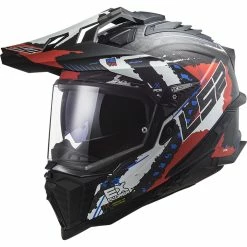 LS2 Casque Adventure MX 701 Explorer C Extend - Matt Rouge