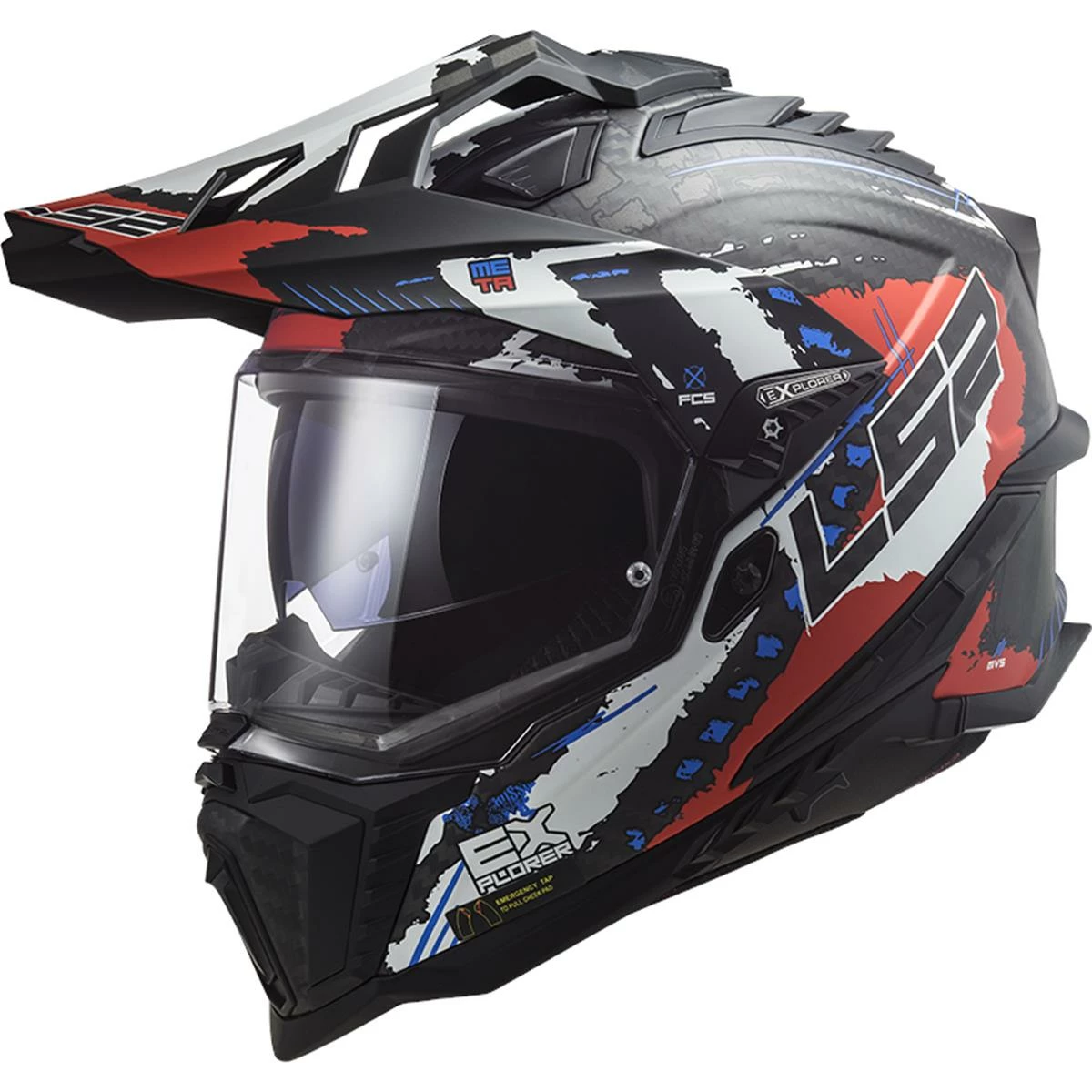LS2 Casque Adventure MX 701 Explorer C Extend - Matt Rouge 3 LS2 Casque Adventure MX 701 Explorer C Extend - Matt Rouge