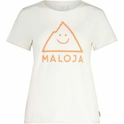Maloja Femme T-Shirt NavisM. Glacier Milk