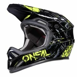 O'Neal Casque VTT Downhill Backflip Zombie - Noir/Néon Jaune