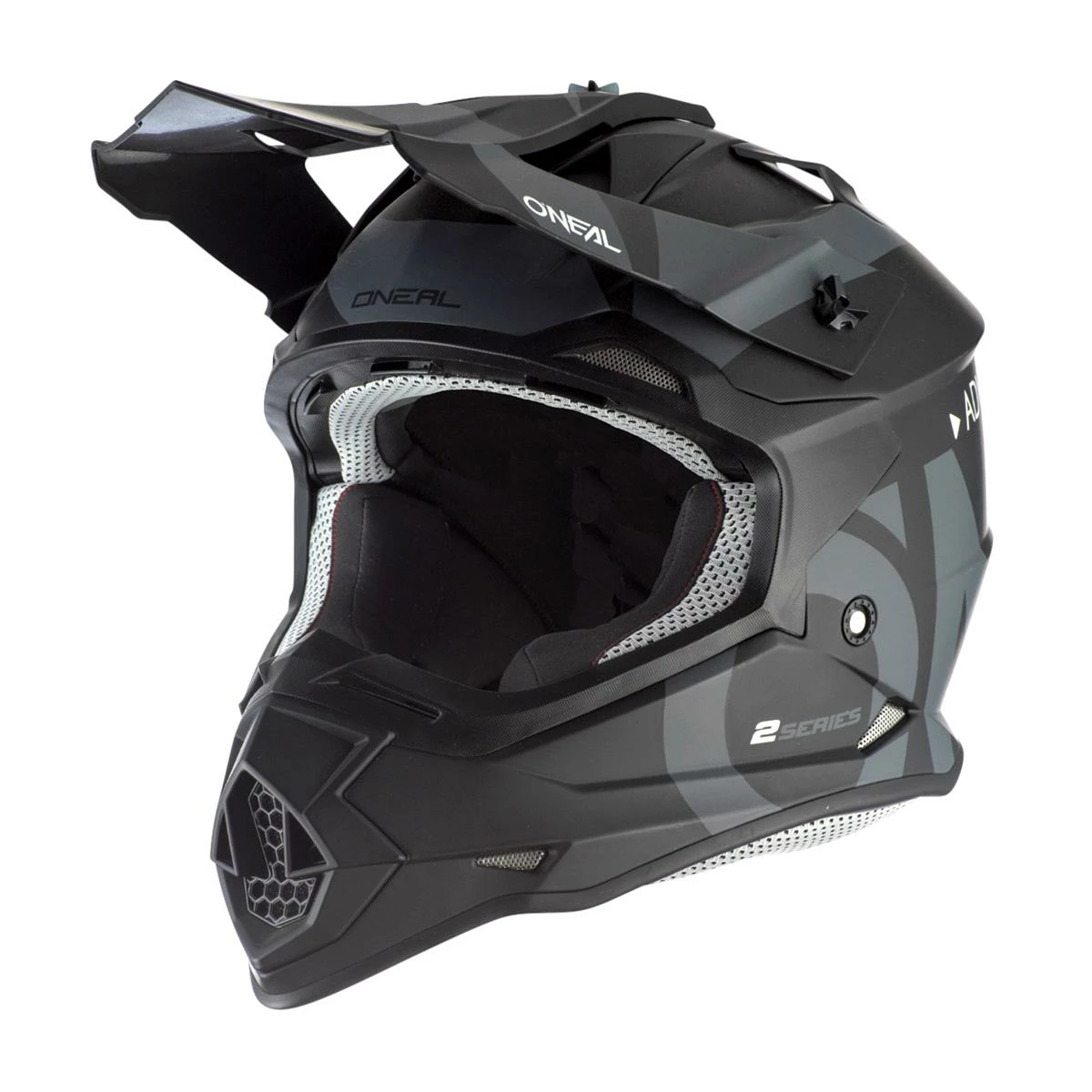 O'Neal Casque MX 2SRS Slick Noir/Gris 3 O'Neal Casque MX 2SRS Slick Noir/Gris