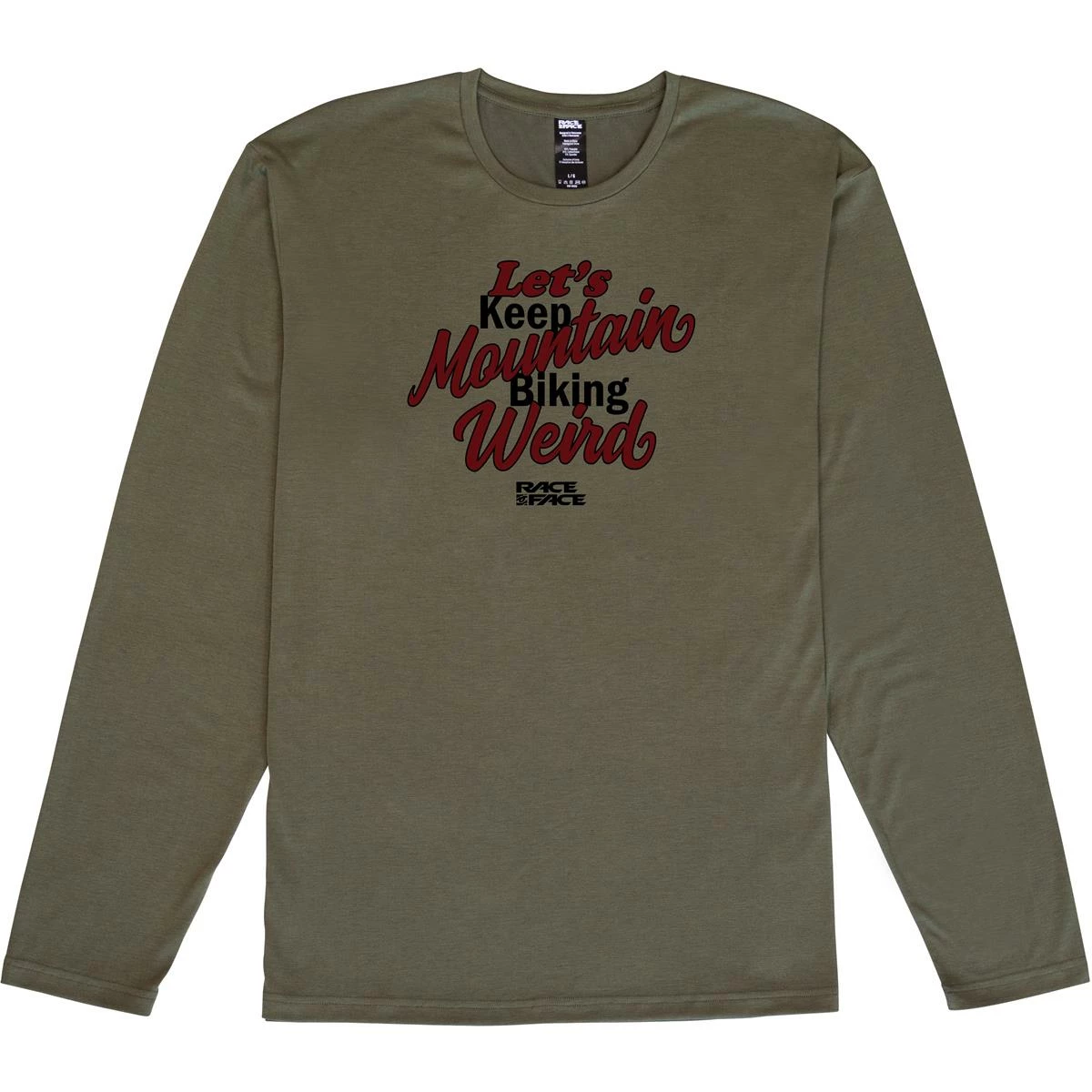 Race Face T-Shirt Manches Longues Keeping It Weird Olive 3 Race Face T-Shirt Manches Longues Keeping It Weird Olive