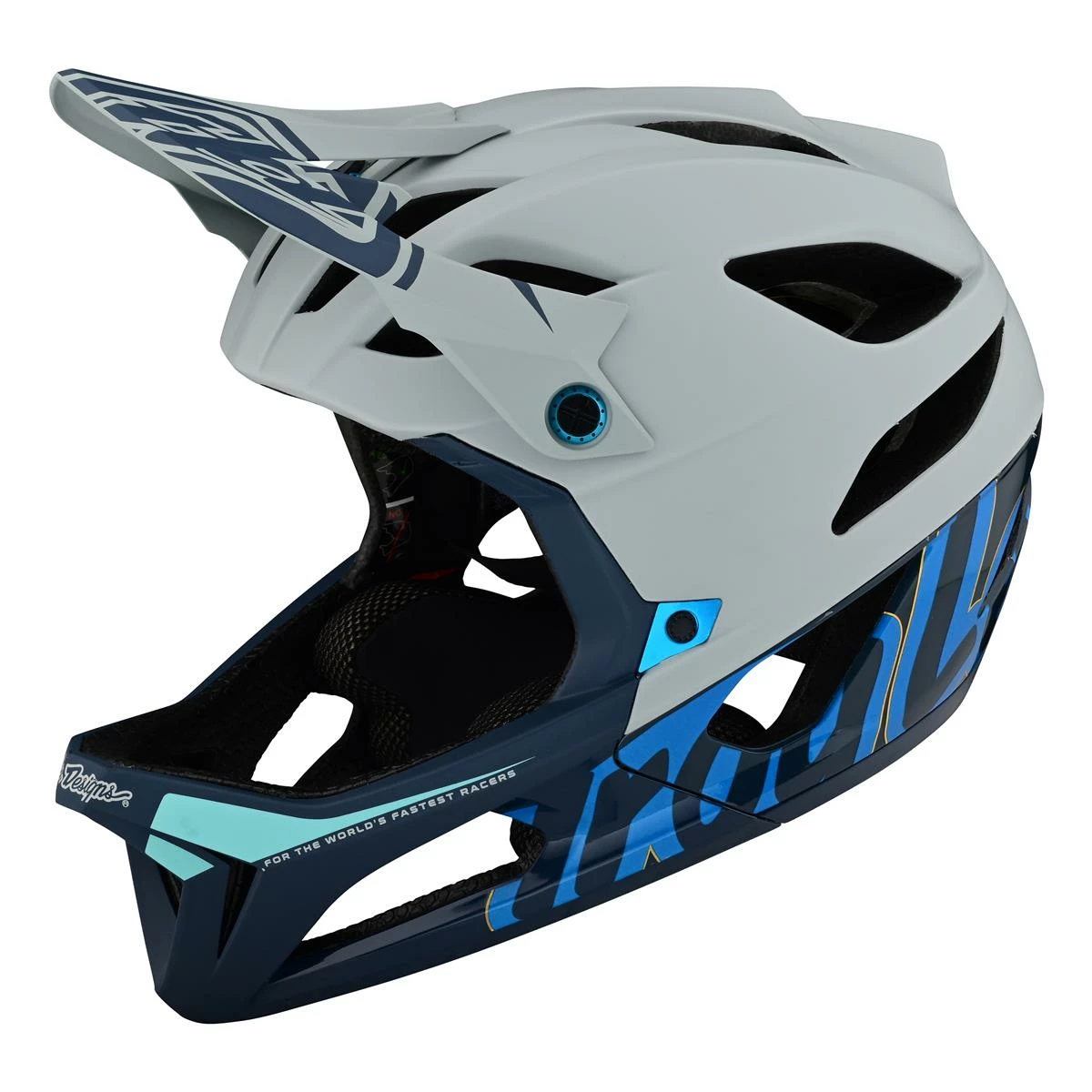 Troy Lee Designs Casque VTT Enduro Stage MIPS Signature - Bleu 3 Troy Lee Designs Casque VTT Enduro Stage MIPS Signature - Bleu