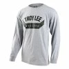 Troy Lee Designs T-Shirt Manches Longues Arc Heather Gray -VTT marches troy lee designs langarmshirt long sleeve shirt arc 1