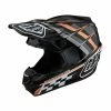 Troy Lee Designs Casque MX SE4 Polyacrylite Warped - Noir/Copper 2 Troy Lee Designs Casque MX SE4 Polyacrylite Warped - Noir/Copper -VTT marches troy lee designs motocross helm mx helmet se4 polyacrylite 1 1