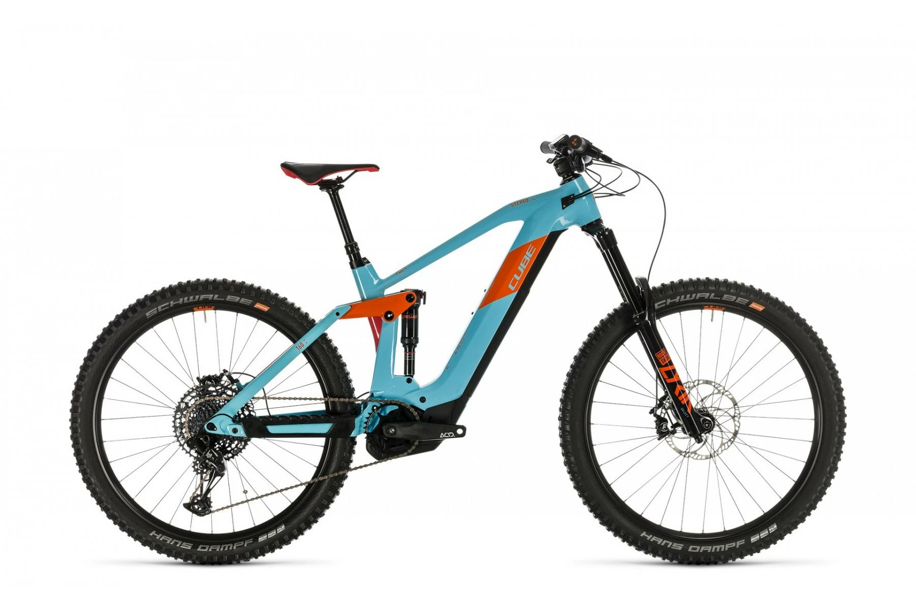 Velo VTT Electrique Cube Stereo 160 HPC 27.5 SL Bosch 625Wh Bleu Orange 3 Velo VTT Electrique Cube Stereo 160 HPC 27.5 SL Bosch 625Wh Bleu Orange