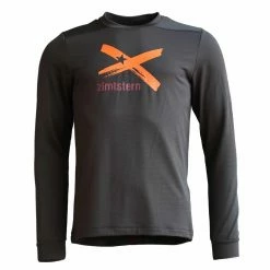 Zimtstern T-Shirt Manches Longues Crewz Noir Pirate